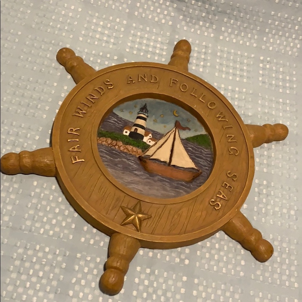 Nautical helm sign
